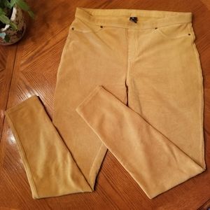 HUE Golden Corduroy Jeggings